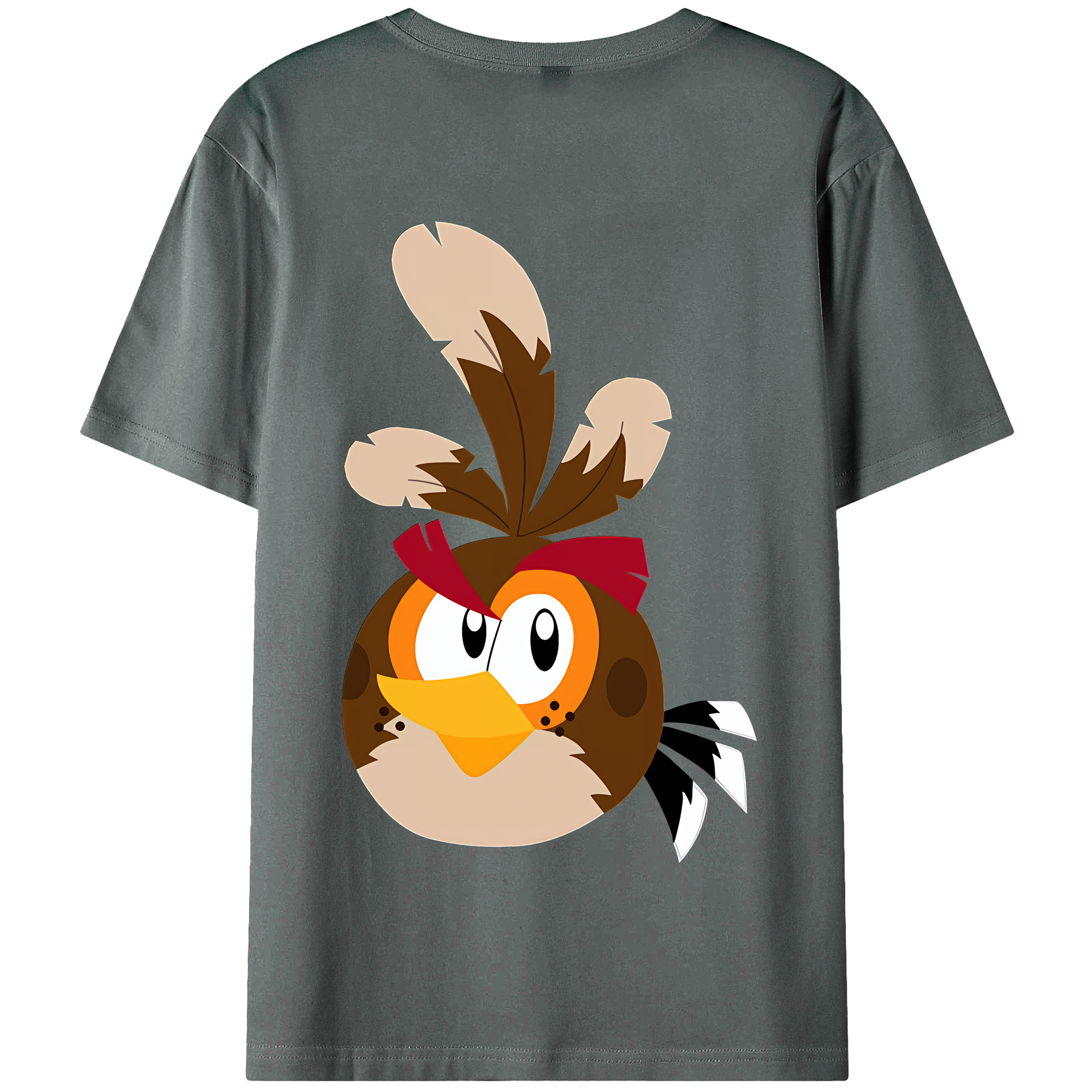 （画像用） Angry Birds アングリーバード 綿100％半袖Tシャツ（背面プリント）